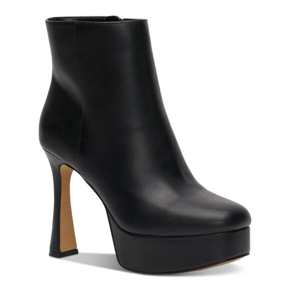 INC Shoes - INC Womens Black 1-1/2" Platform Comfort Alize Round Toe Stiletto Booties 10 M